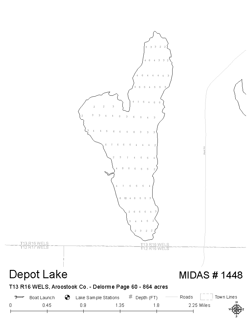 Lake Overview - Depot Lake - T13 R16 WELS, Aroostook, Maine - Lakes of ...