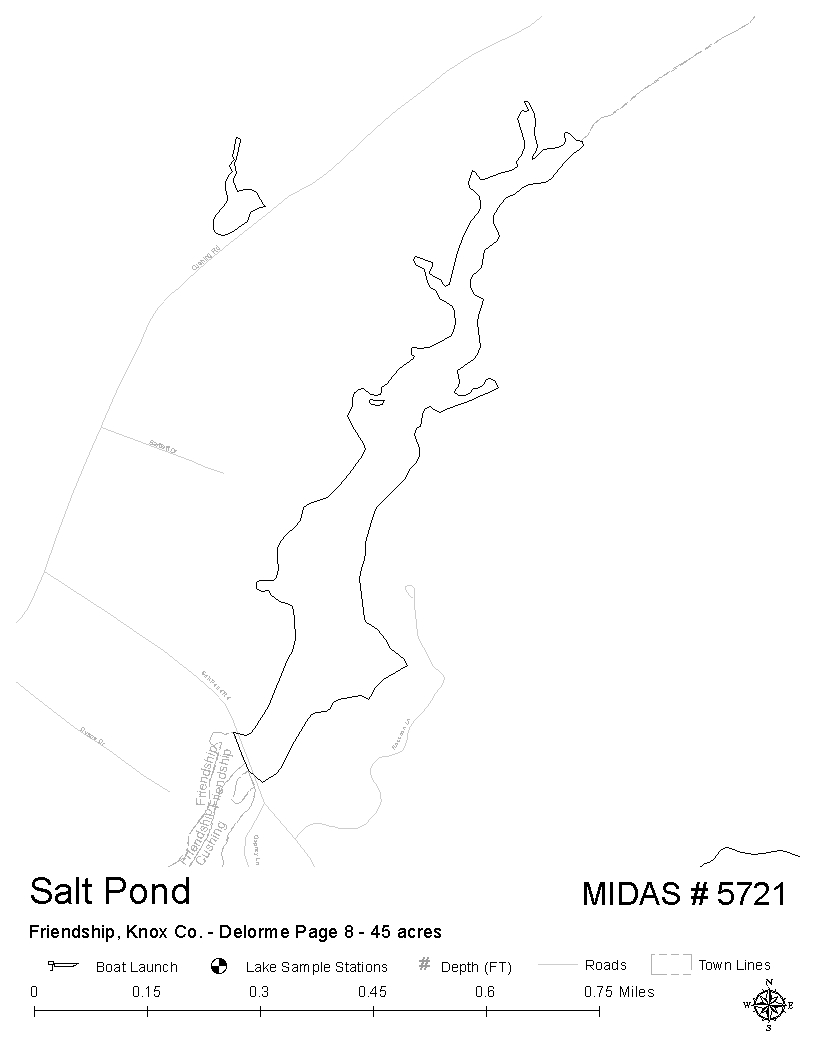 Lakes of Maine - Lake Overview - Salt Pond (Meduncook River) - Cushing ...