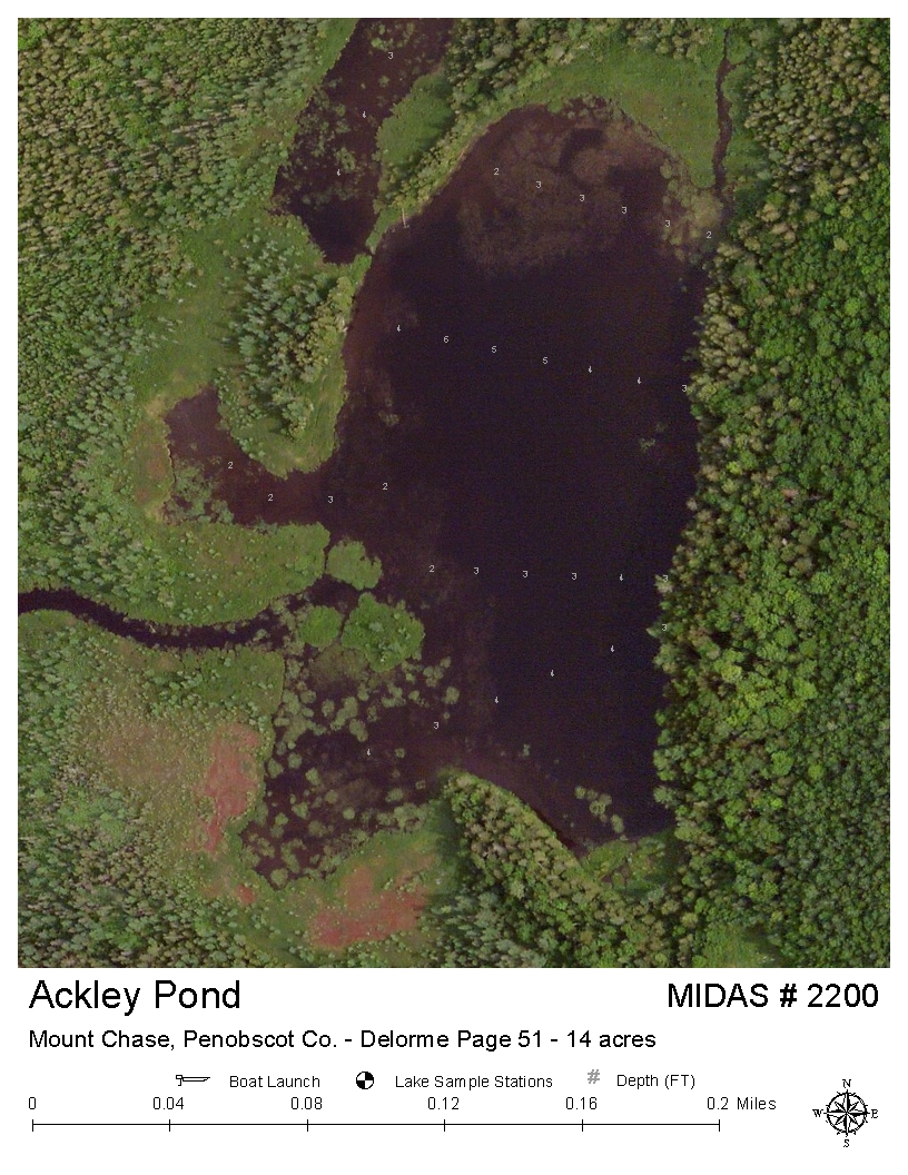 Lakes of Maine - Lake Overview - Ackley Pond - Mount Chase, Penobscot ...