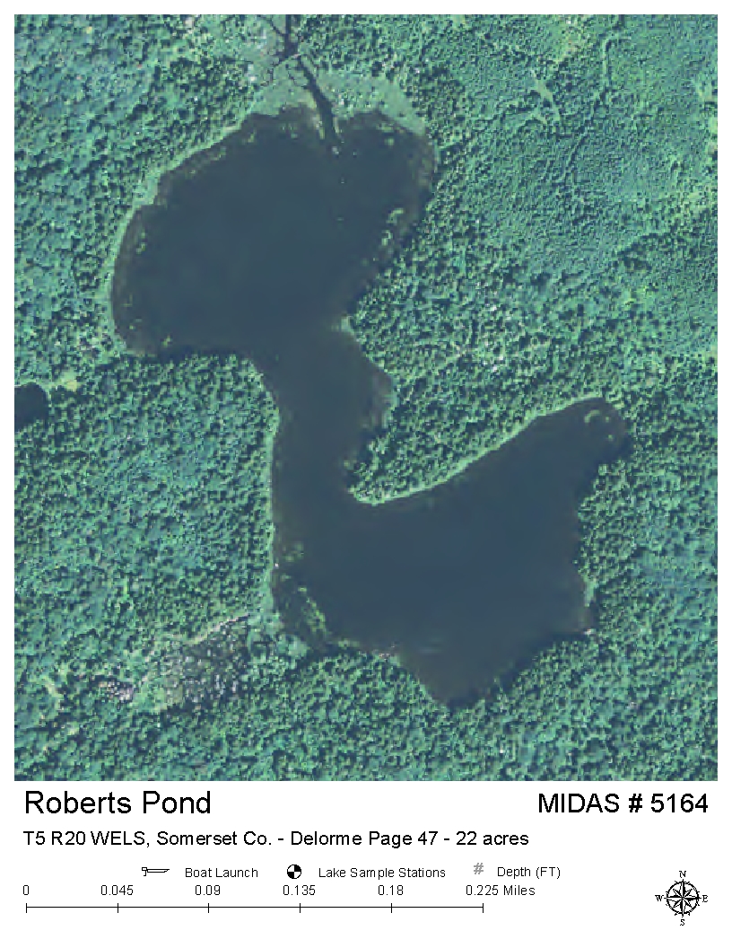 Lake Overview - Roberts Pond - T5 R20 WELS, Somerset, Maine - Lakes of ...