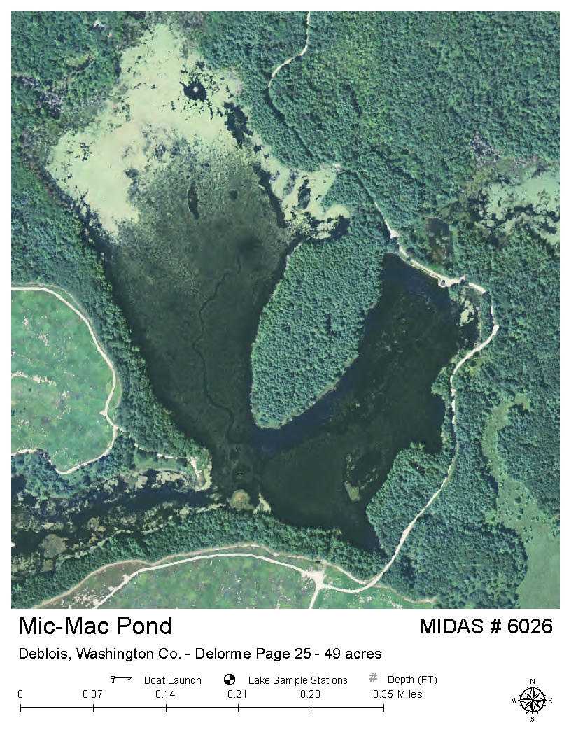 Lake Overview - Mic-Mac Pond - Deblois, Washington, Maine - Lakes of Maine